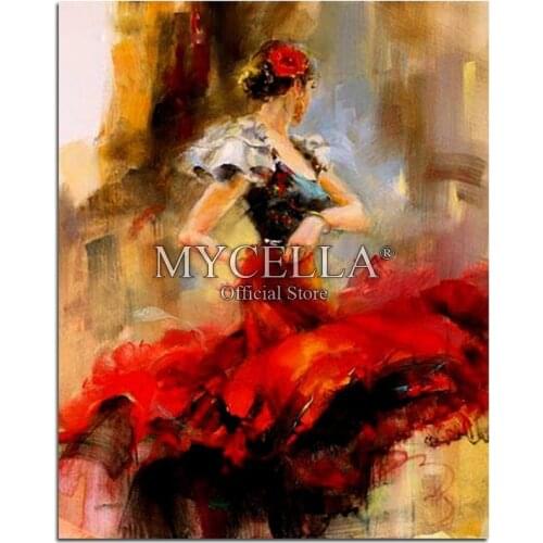 5D Diy Diamond Painting Mosaic Dancing Girl Cross Stitch Handmade Diamond Embroidery Full Round Rhinestone Home Decor Crafts