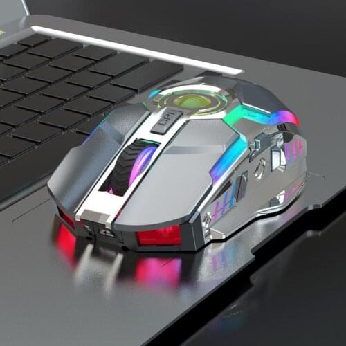 2.4G Wireless Rechargeable Mute LED Backlight Gaming Mouse for Laptops/Computers wireless mouse one key to adjust multi-mode