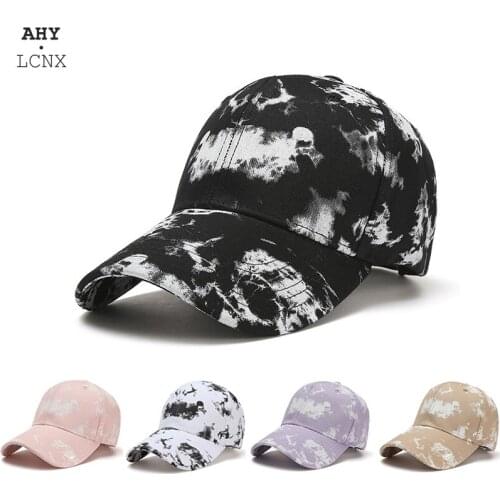 New Men Women Baseball Cap Cotton Tie-dye Trend Autumn Summer Snapback Hat Fashion Hip Hop Outdoor Sport Gorra Bone Sun Hat
