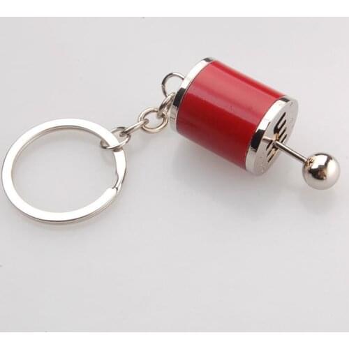 BBQ@FUKA Keychain Gear Shift 6-Speed Manual Transmission Turbo Key Ring Fit For Universal Car Auto accessories for bmw vw ford