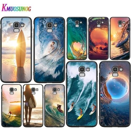 Surfing Sea Wave For Samsung Galaxy J8 J7 Duo J6 J5 Prime J4 Plus J3 J2 Core 2018 2017 2016 Phone Case Cover