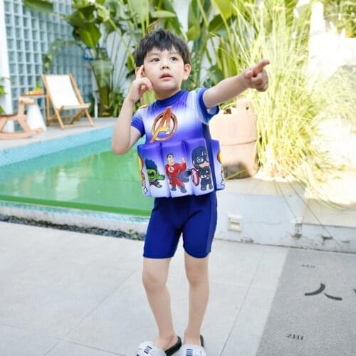Childrens Buoyancy Swimsuit cute Korean boy 2021 new fashion babys foreign style swimming equipment
