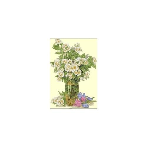 K-40 The sweet smell of vase flowers Counted Cross Stitch 11CT 14CT 18CT Cross Stitch Kits Embroidery Needlework Sets