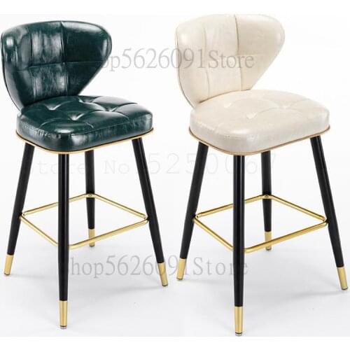 Lightweight And Luxurious Bar Chair Household Island Chair High Chair Fashionable Iron Bar Chair Modern Simple Chinese High