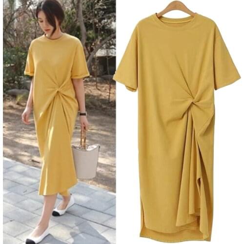 Summer Wear Suit-dress F Lean Pork Short Sleeve T Pity Dress Woman 190617