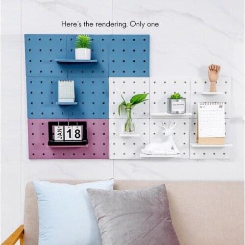 Punch-Free Household Hole Board Wall Rack Kitchen Bathroom Shelf Wall Hanging Storage Organizer Closet Shelf