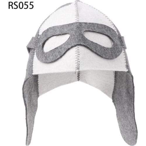 2021 New Wool Felt Sauna Hat Anti Heat Russian Banya Cap For Bath House Head Protection
