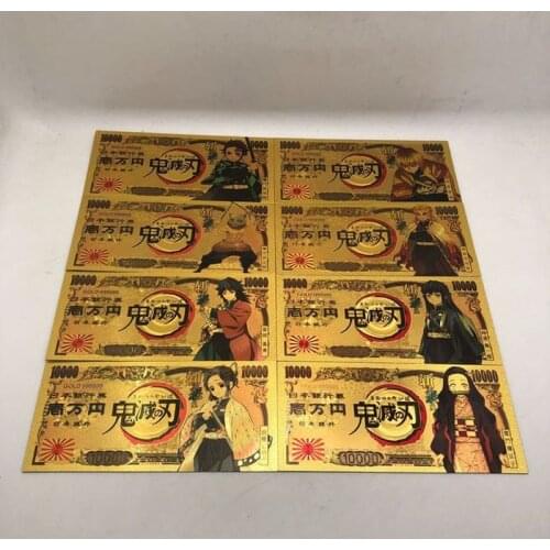 Demon Slayer Kimetsu No Yaiba Cosplay Commemorative Coin Kamado Tanjirou Nezuko Dongman Collecting Prop Gifts