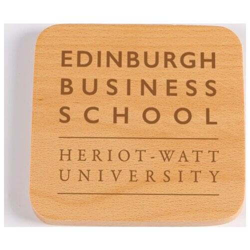 Personalized Wooden Coaster Laser Engraved Square Wood Coaster Promotional Gift Custom Logo Drink & Beverage Coasters 50 Pieces