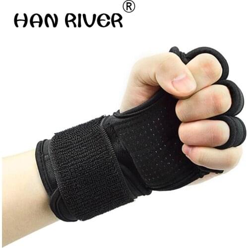 Non-slip armguard palm pull-ups grip strength with fitness protectors wristbands hand injuries