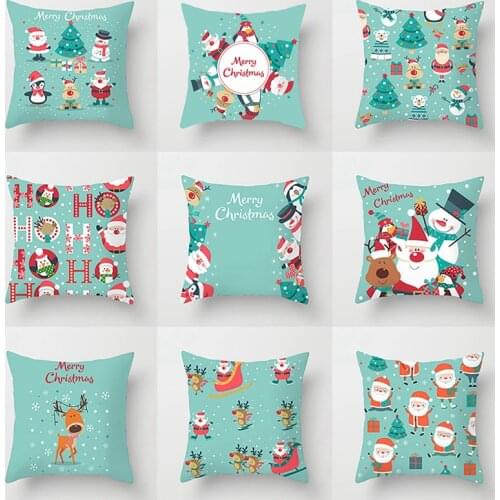 Santa Claus Cartoon Christmas Pillowcase 2020 Ornaments Christmas Decoration For Home Navidad Noel Christmas Gifts New Year 2021