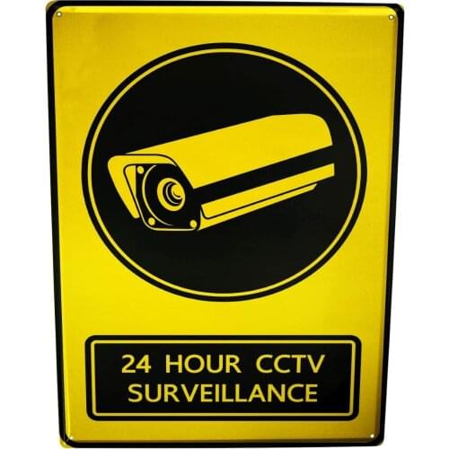 SINCE 2004 Sheet Metal Signs Warning Signs Prohibition Signs 24 Hours CCTV