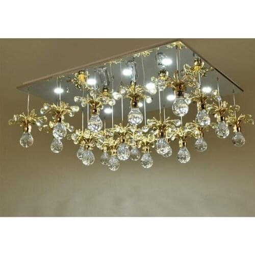 Crystal bubble chandelier bedroom living room lamp simple modern LED lights LED lighting fixture led lamps home crystal lamps