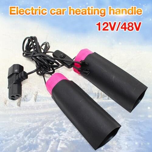 Universal Grip Motorcycle Heat Hand Grip Kit 12V/48V Heated Grips Inserts Handlebar Hand Warmers Easy To Install