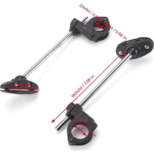 7/8" Handlebar Windshield Windscreen Bracket Motorcycle 22mm 25mm Universal Standard Mount Clamp For MT09 MT07 R1200GS F800GS