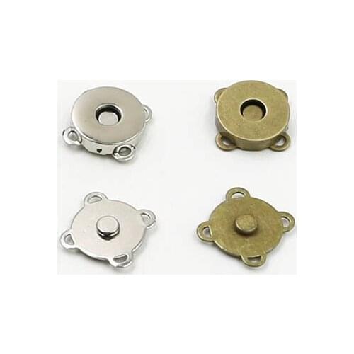 Top quality 40sets/lot magnetic Snaps metal button for overcoat bag garment accessories scrapbooking,Plum Flower Purse Closures