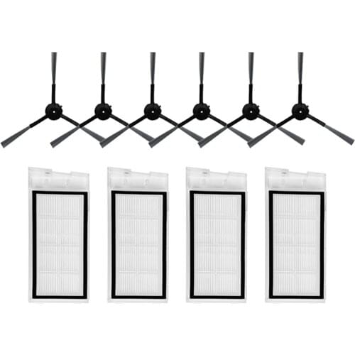 10Pcs For Roidmi EVE Plus Robot Vacuum Cleaner HEPA Filter Side Brush Replacement Accessories Parts