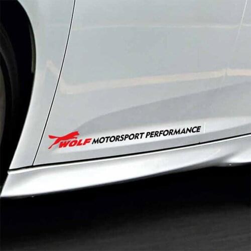 1 Pair Customization Wolf MOTORSPORT PERFORMANCE Car Door sticker For FORD FOCUS 2 focus 3 Mondeo Fiesta Kuga MK2 MK3