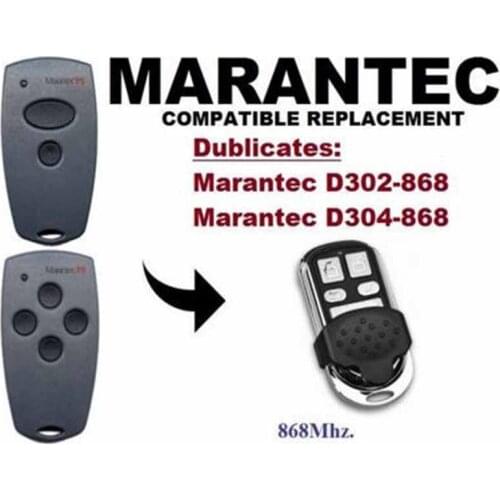 1piece Marantec D302,D304 868Mhz Garage Door/Gate compatible Remote Control Duplicator beautiful