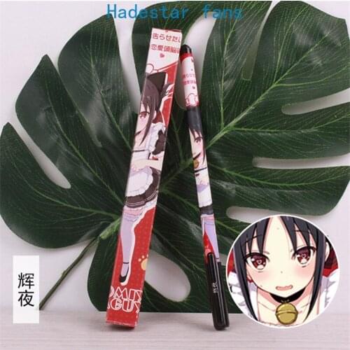 10 sets/lot Anime Kaguya-sama Love Is War Gel pen Shinomiya Kaguya Ballpoint Pen 0.5 Black refill Pens toy gift