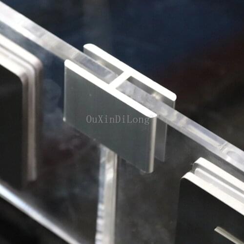 10PCS 180Degrees 2Ways Flat Glass Clamp Bracket Holder for Window Handrail Glass Aluminium Clamps for 10-12mm Glass JF1811