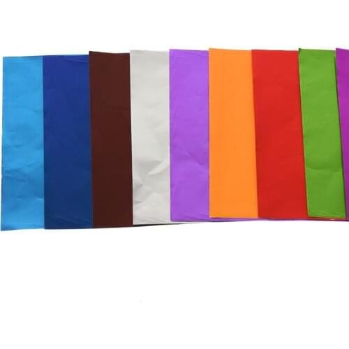 100Pcs/Set Aluminum Paper Chocolate Package Paper 10 X 10 cm Food Foil Diy Candy Tea Baking Wrapping Tin