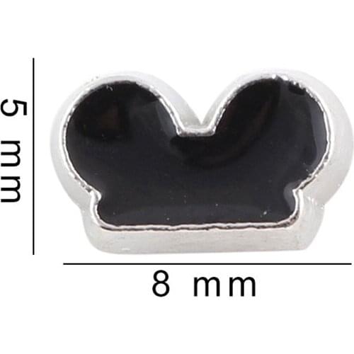 20Pcs/Lot Mouse Head Floating Charms Hand-made DIY for Glass Lockets