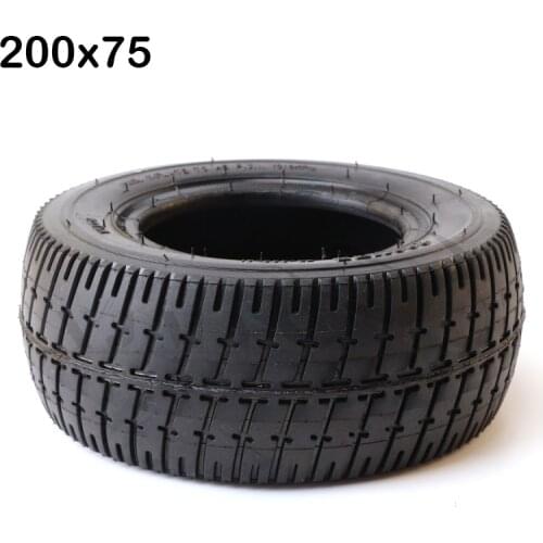 200x75 Pneumatic Tire 8 Inch Thicked Widened Wear Resistant Tyre for Electric Scooter and Go Kart Parts