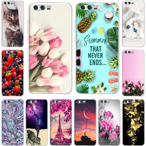 For Huawei Honor 9 Case Honor 9 Case Soft Silicone TPU Cartoon Phone Back Cover For Huawei Honor 9 Premium 5.15" Cover Capa