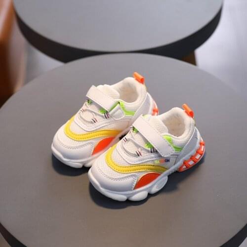 CUZULLAA Autumn Spring Children Breathable Sports Shoes Baby Fashion Sneakers Kids Soft Bottom Running Shoes Size 21-30