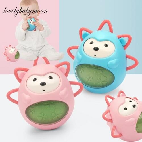 Baby Toys 0 12 months Newborns Bathing Soft Toy For Baby Boy 1 Year Girl Infant Rattles Teether Montessori Musical Tumbler Teeth