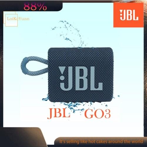 JBL GO3 Wireless Bluetooth 5.1 Speaker Portable Waterproof Speaker Outdoor Speakers Sport Bass Sound 5 Hours Battery