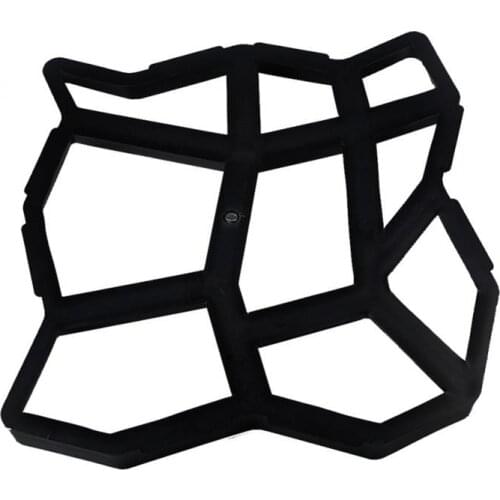 DIY Pavement Mold Black Plastic Making Home Garden Floor Road Concrete Stepping Pavement Road Concrete Mould Maker Gardening