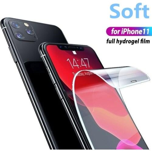 Full Cover Hydrogel Film On the Screen Protector For iPhone SE 7 8 6s Plus Screen Protector For iPhone X XR XS MAX 11 12 Pro Max