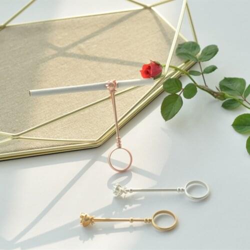 16/17mm Cigarette Holder Ring Rose Shaped Slim Cigarette Holder Smoking Clip Women Men Personality Gift Playing Game Tools