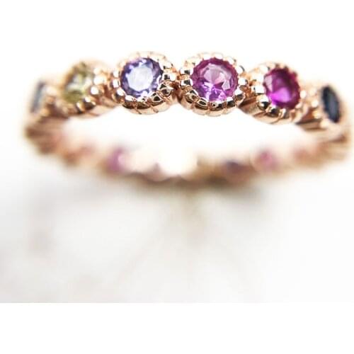 Rose Gold Ring Royalty Victorian Vintage Style 925 Sterling Silver Fine Jewerly For Women 2021 Brand New Colour Zirconia Gifts