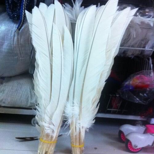 Beautiful! 10 pcs 20-24 inches / 50-60 cm of natural white eagle feathers Favorites Free Shipping