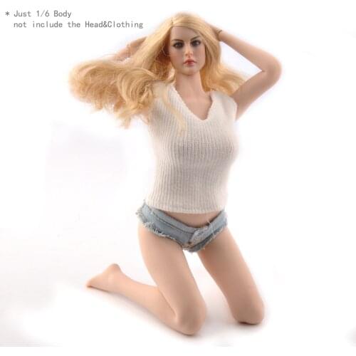 TBLeague 1/6 Scale Pale Skin S07C Body Europe Girl Female Women Big Bust Seamless Large Breast Doll 12" Action Figures Toys