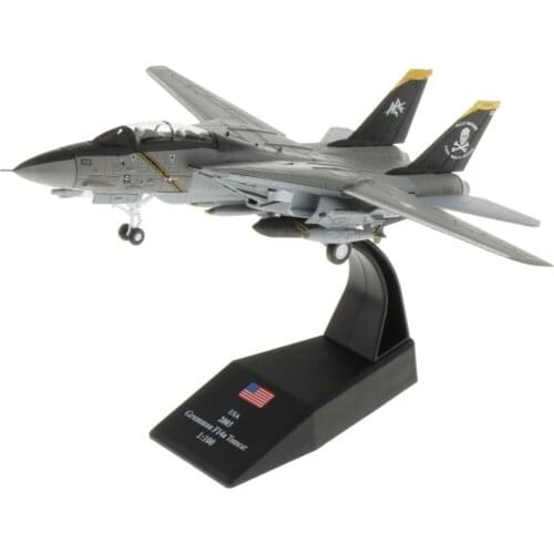 1/100 Scale F-14 Fighter Attack Plane Alloy Fighter Military Model Diecast Plane Model for Commemorate Collection or Gift