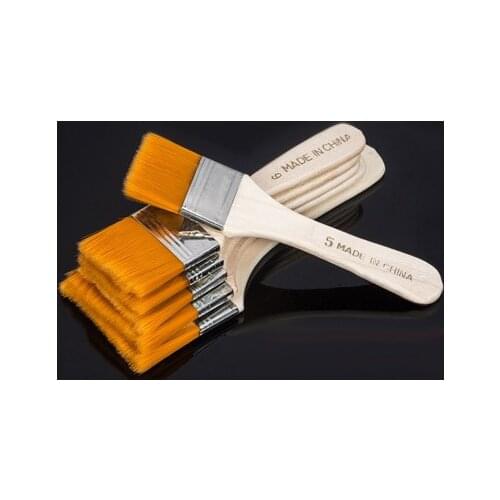 Nylon Hair Painting Brush Oil Watercolor Water Powder Propylene Acrylic 3#~6# Paint Brushes School Art Supply