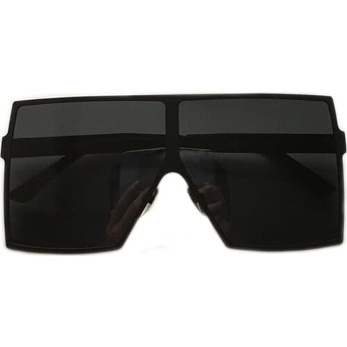 Fashion Brand Men In Black Oversized Shades Beach Goggles Retro Vintage Colored Black Men Glasses Women Welding Sunglasses 2020