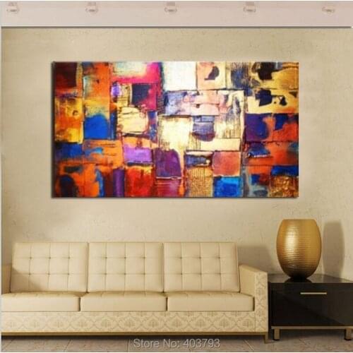 Huge Modern Abstract Hand-painted Art Oil Painting On Canvas Wall Decor Art Home Decoration No Framed