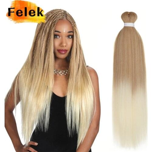 26"Pre Stretched Expression Braiding Hair Jumbo Braid Crochet Ombre Synthetic Easy Braid Hair Extensions Heat Resistant Fiber