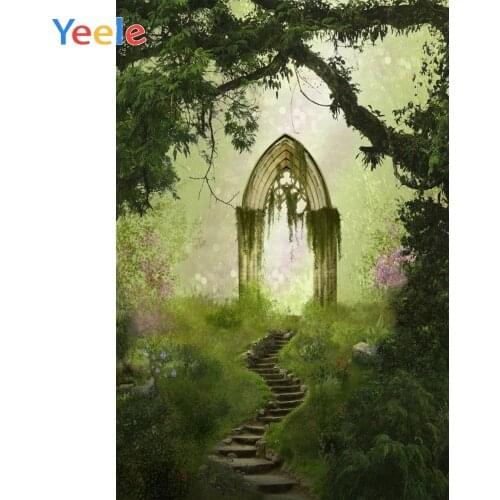 Dreamy Forest Green Tree Grassland Baby Portrait Backdrop Photography Background For Photo Studio Photophone Wedding Photocall