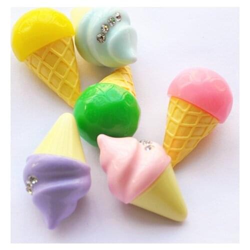 Random Mix 10PC Scrapbooking Phone Case Decorative Craft Kawaii Flatback DIY Miniature Artificial Fake Food Resin Cabochons