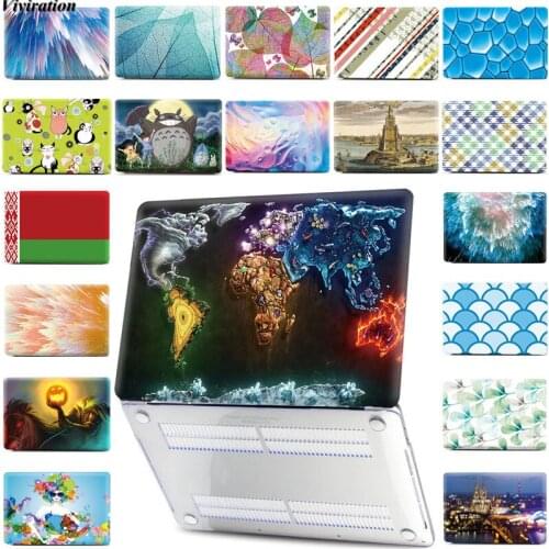 Crystal Matte Hard Full Body Notebook Replace Cover For Huawei Matebook D15 Matebook D14 2020 Unisex Laptop Case Map Prints Skin