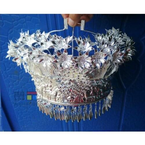 Minority dance Miao silver Hat Miao silver Headdress Chinese Folk Dance