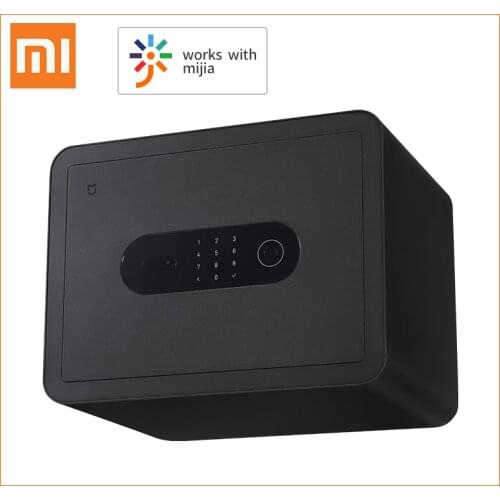Xiaomi Mijia Smart Safe Deposit Box Duress Fingerprint Alarm Linked Camera Recording Vibration Warning Safe Box