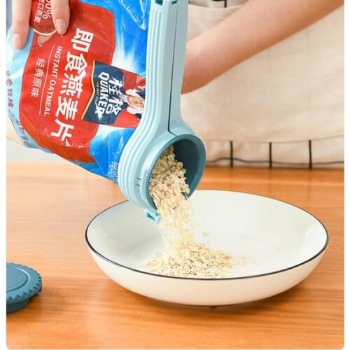 Reuseable Bag Clip Snack Fresh Food Storage Sealing Kitchen Mini Sealer Food Clip With Cap Type Spray Nozzle Moistureproof