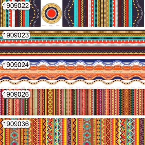 10yards - different sizes -Grosgrain ribbon - Mexico ribbon pattern printed ribbon DIY